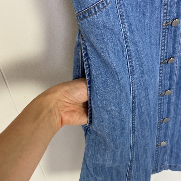 Universal Thread | Dresses | Womens Denim Flouncy Dress Sz Small - Picture 4 of 8